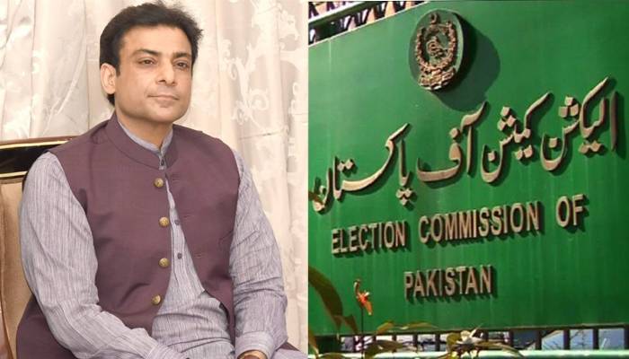 الیکشن کمیشن کا حمزہ شہباز کے خلاف نوٹس جاری
