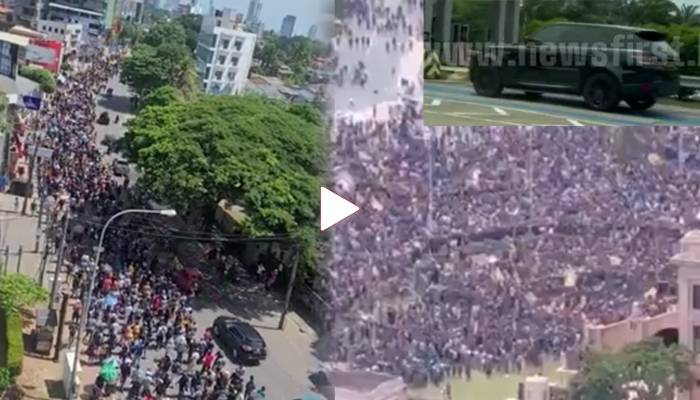 سری لنکا:مظاہرین صدارتی محل میں داخل،صدر راجا پاکسے ملک سے فرار