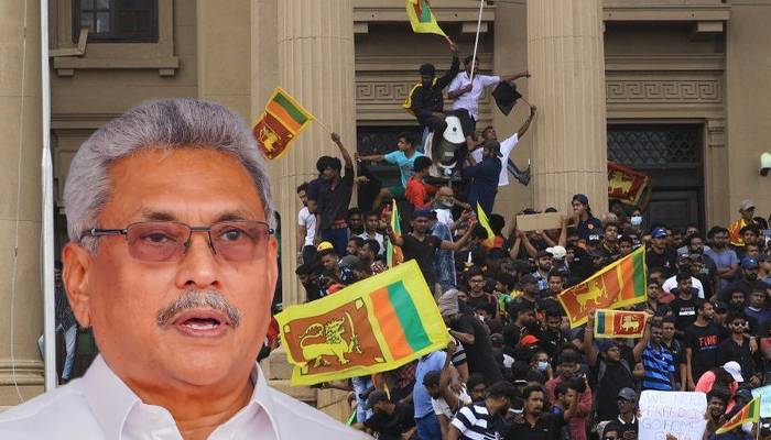 سری لنکن صدر نے ہتھیار پھینک دئیے،مستعفی ہونے کا اعلان