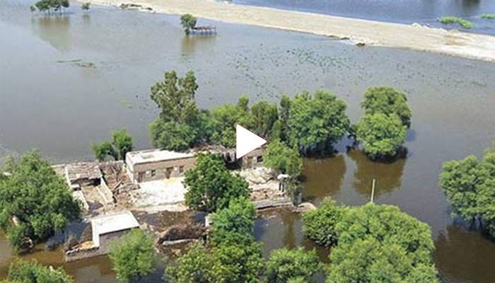 پنجاب کا ضلع راجن پور مکمل طور پرسیلابی پانی میں ڈوب گیا