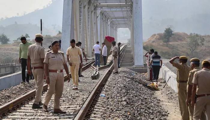 rail track blast in india 