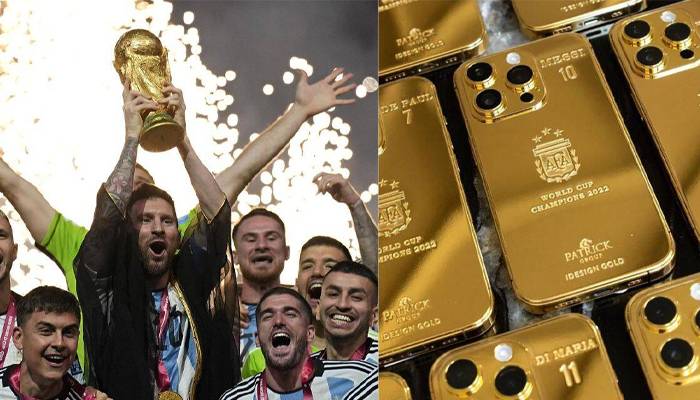 gold i phones for world cup squad