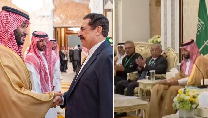 سعودی ولی عہد سے صدر مملکت اور وفاقی وزراء کی ملاقات