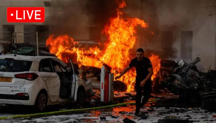 حماس کا تاریخی حملہ: ہزاروں راکٹس نے تباہی مچادی,اسرائیلی طیاروں کی بمباری