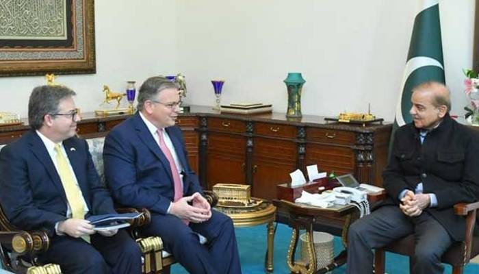 وزیراعظم شہبازشریف سے امریکی سفیر ڈونلڈ بلوم کی ملاقات 