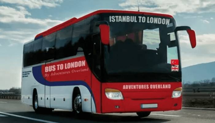 استنبول سے لندن تک سفرکرنیوالی بس کا کرایہ کتنا ہے؟