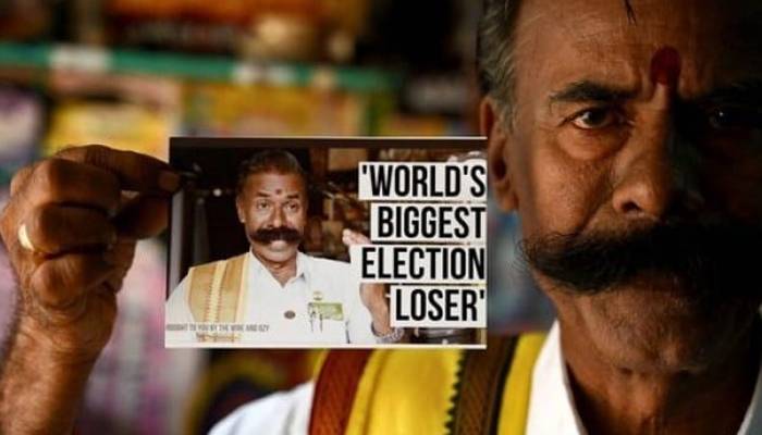 دنیا میں سب سے زیادہ انتخابات لڑنے والا بھارتی شہری 