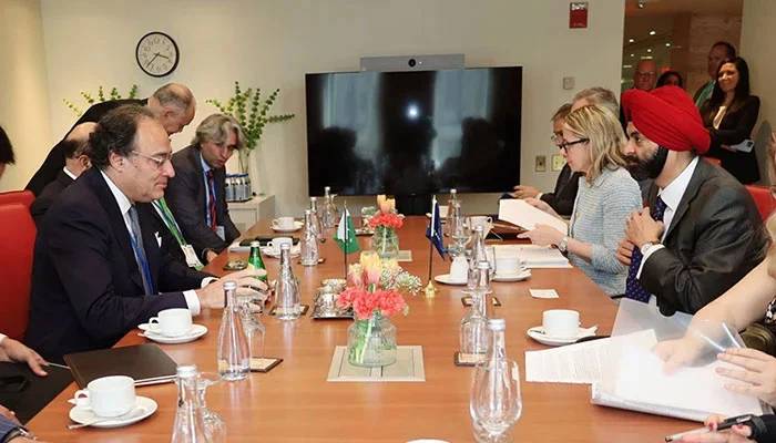 وزیرخزانہ محمداورنگزیب کی ورلڈبینک گروپ کےصدرسےملاقات