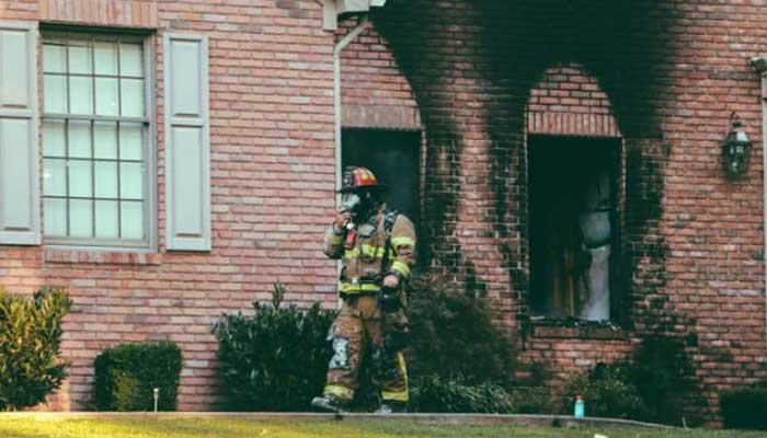 British, man, sets, fire, house, firefighters, action
