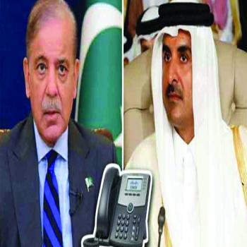 وزیراعظم  شہباز شریف اور امیر قطر کے درمیان ٹیلیفونک رابطہ